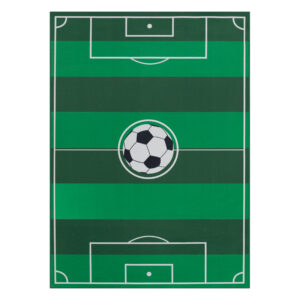Tapis Enfant Snooki Terrain de Football Vert Antidérapant