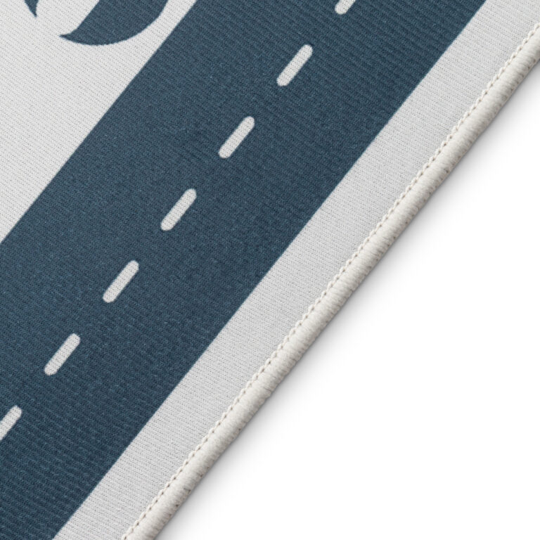 Tapis Enfant Snooki Ville Gris Bleu Marine Antidérapant