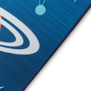 Tapis Enfant Snooki Fusées Bleu Marine Antidérapant