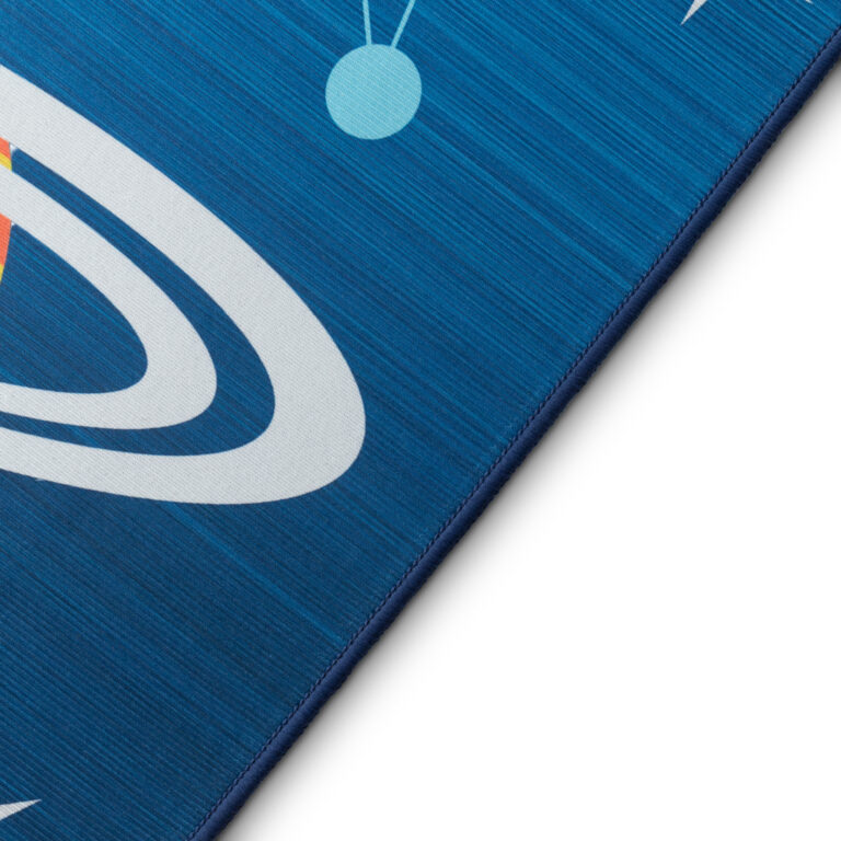 Tapis Enfant Snooki Fusées Bleu Marine Antidérapant