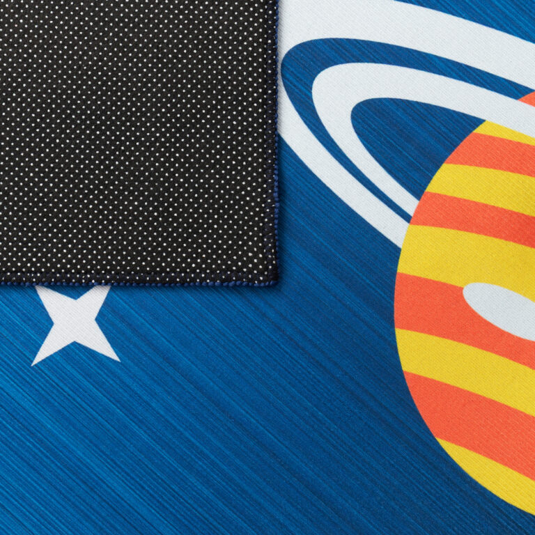 Tapis Enfant Snooki Fusées Bleu Marine Antidérapant