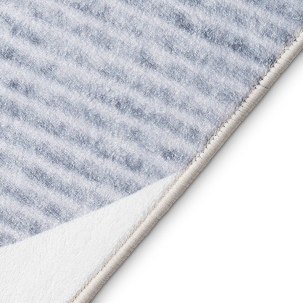 Tapis Wisp Gris Bleu Abstrait