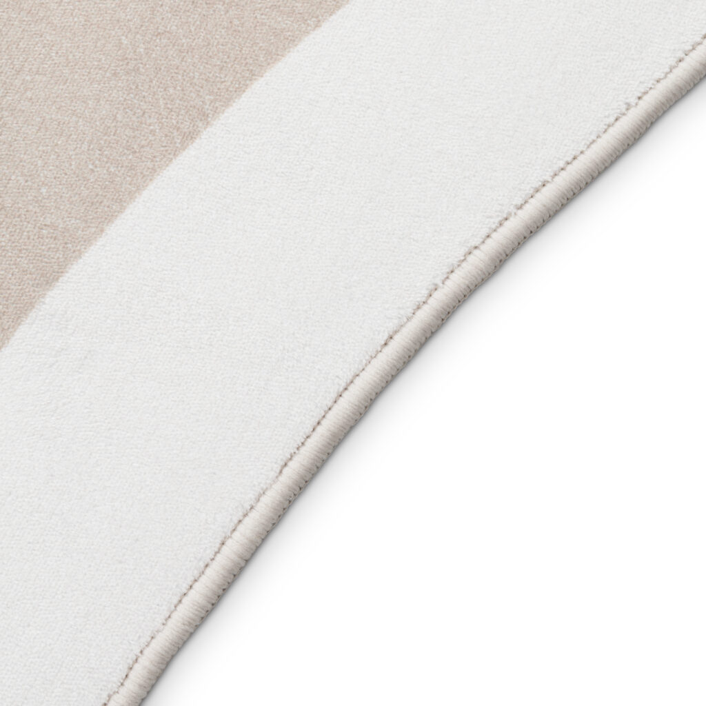 Tapis Wisp À Forme Irrégulière Beige Lignes