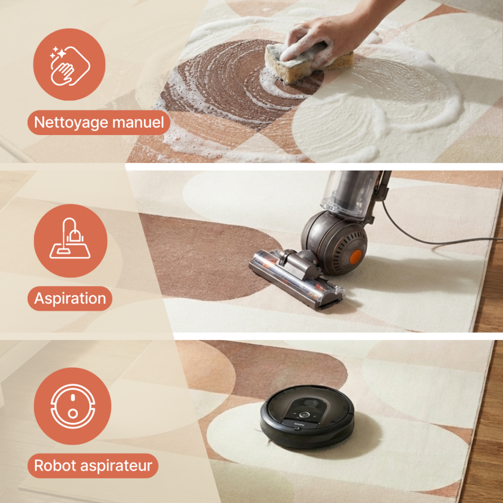 Tapis Wisp Clair Beige Géométrique