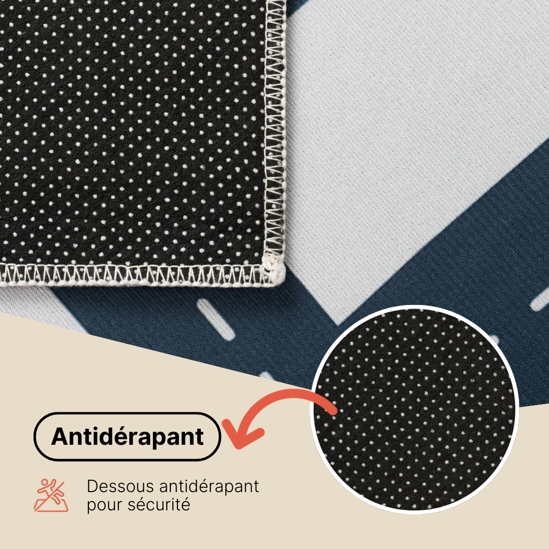 Tapis Enfant Snooki Routes Pastel Beige Antidérapant