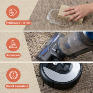 Tapis Melissa Gris Moucheté Géométrique Intérieur Extérieur