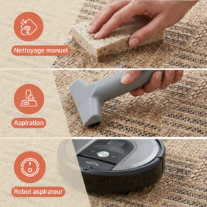 Tapis d'extérieur Yucana Beige Cadre