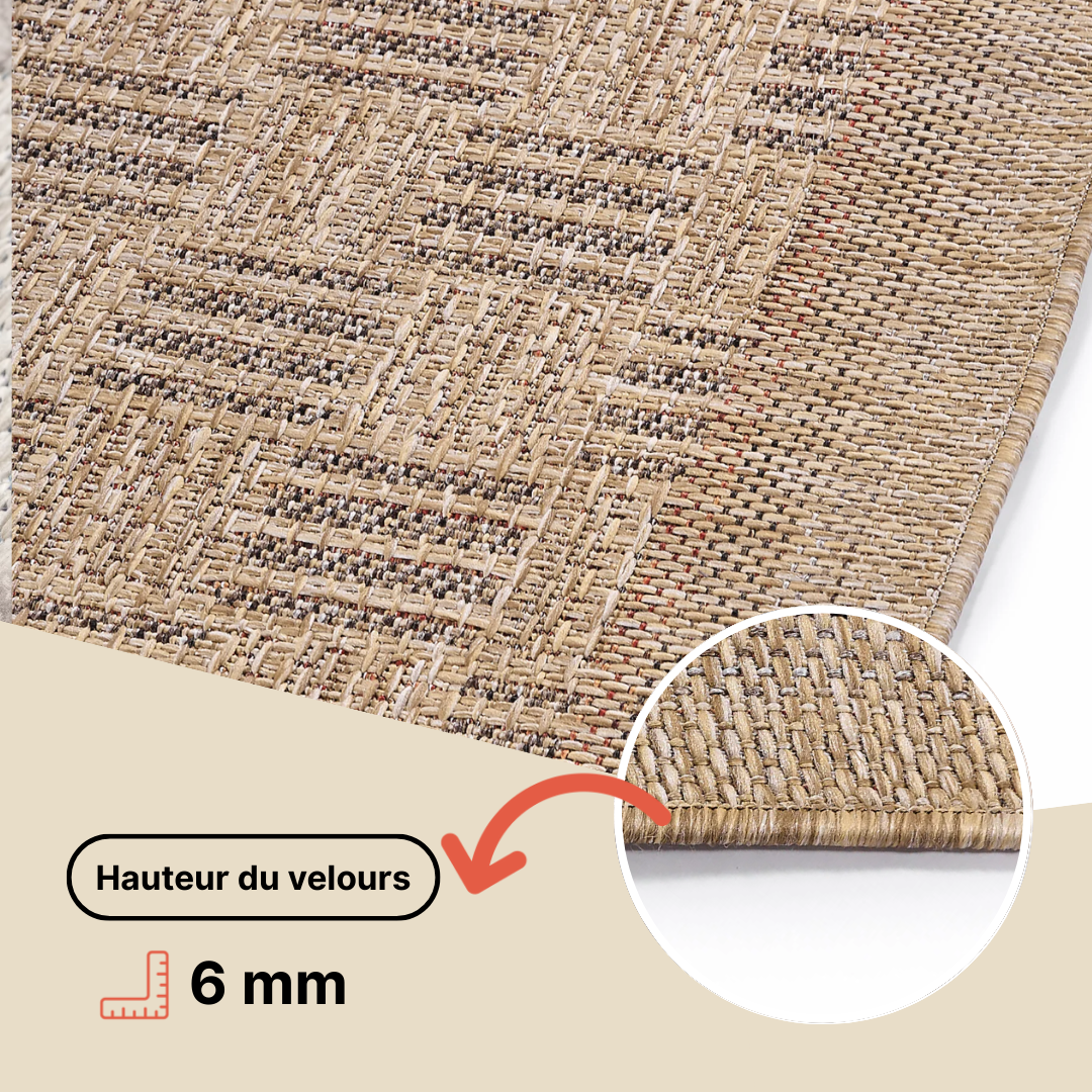Tapis d'extérieur Yucana Beige Vintage