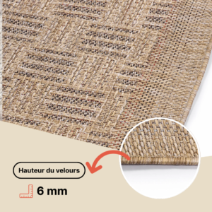 Tapis d'extérieur Yucana Beige