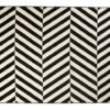 DREAM Tapis Moderne Optique Rayures Noir Blanc Fin