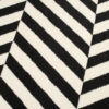 DREAM Tapis Moderne Optique Rayures Noir Blanc Fin