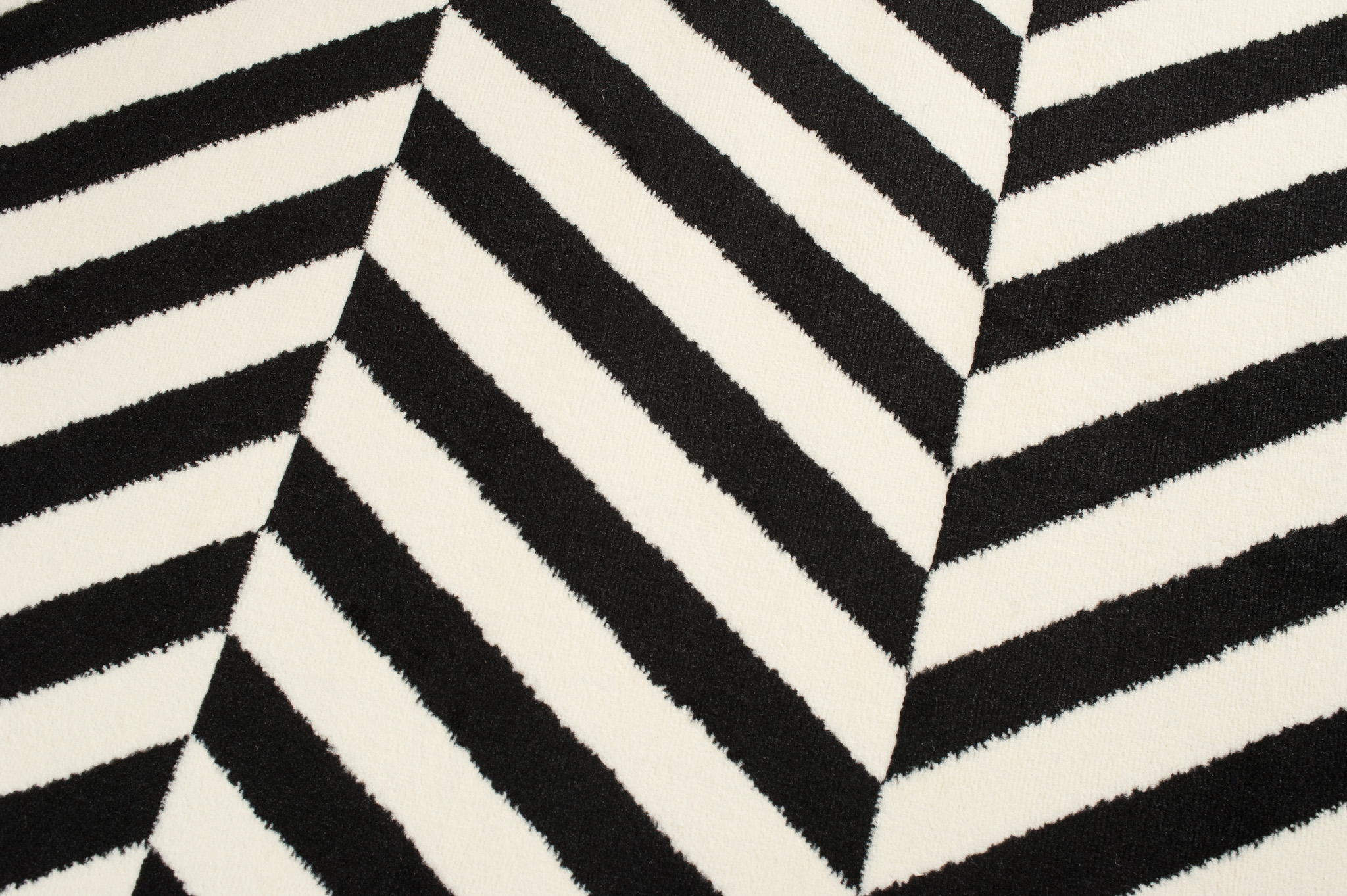 DREAM Tapis Moderne Optique Rayures Noir Blanc Fin