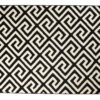 DREAM Tapis Moderne Optique Géométrique Noir Blanc Fin
