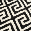 DREAM Tapis Moderne Optique Géométrique Noir Blanc Fin