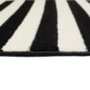 DREAM Tapis Moderne Optique Rayures Géométrique Noir Blanc Fin