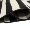 DREAM Tapis Moderne Optique Rayures Géométrique Noir Blanc Fin