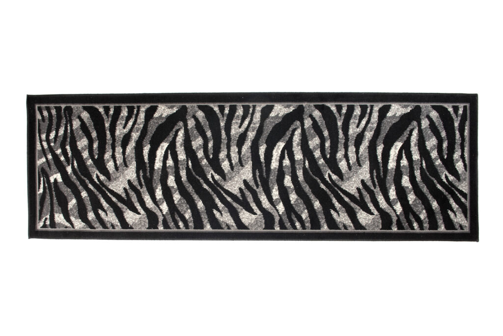 Tapis De Passage Dream Moderne Gris Noir Imprimé Animal