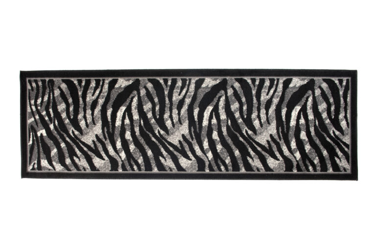 Tapis De Passage Dream Moderne Gris Noir Imprimé Animal