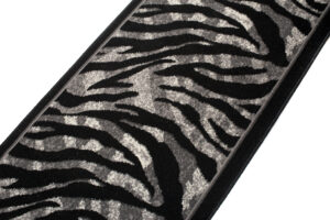 Tapis De Passage Dream Moderne Gris Noir Imprimé Animal