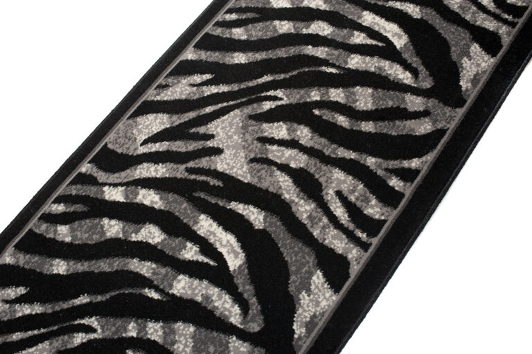 Tapis De Passage Dream Moderne Gris Noir Imprimé Animal