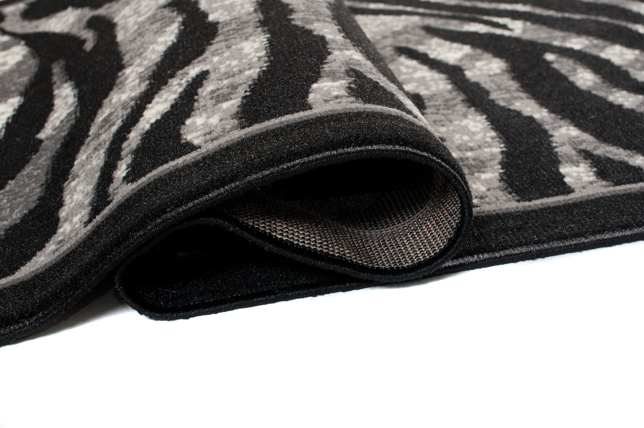 Tapis De Passage Dream Moderne Gris Noir Imprimé Animal