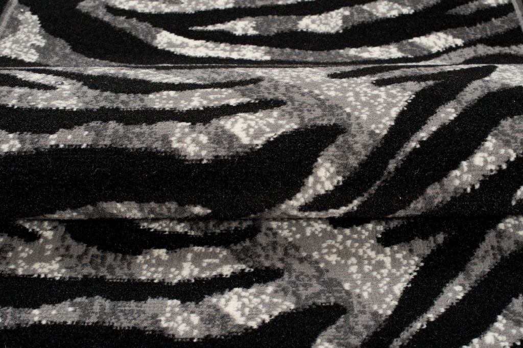 Tapis De Passage Dream Moderne Gris Noir Imprimé Animal