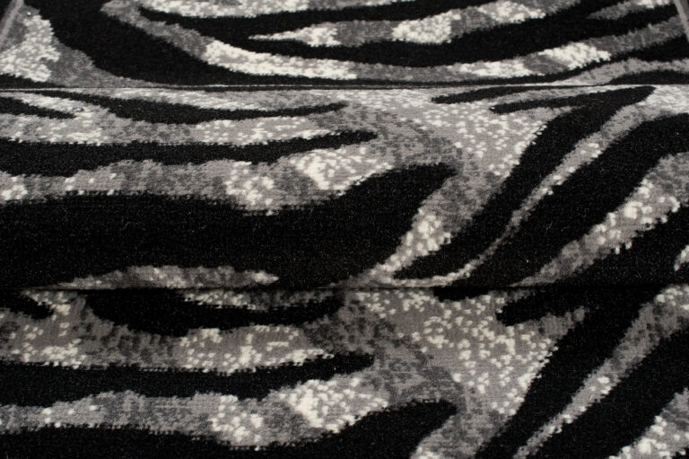 Tapis De Passage Dream Moderne Gris Noir Imprimé Animal