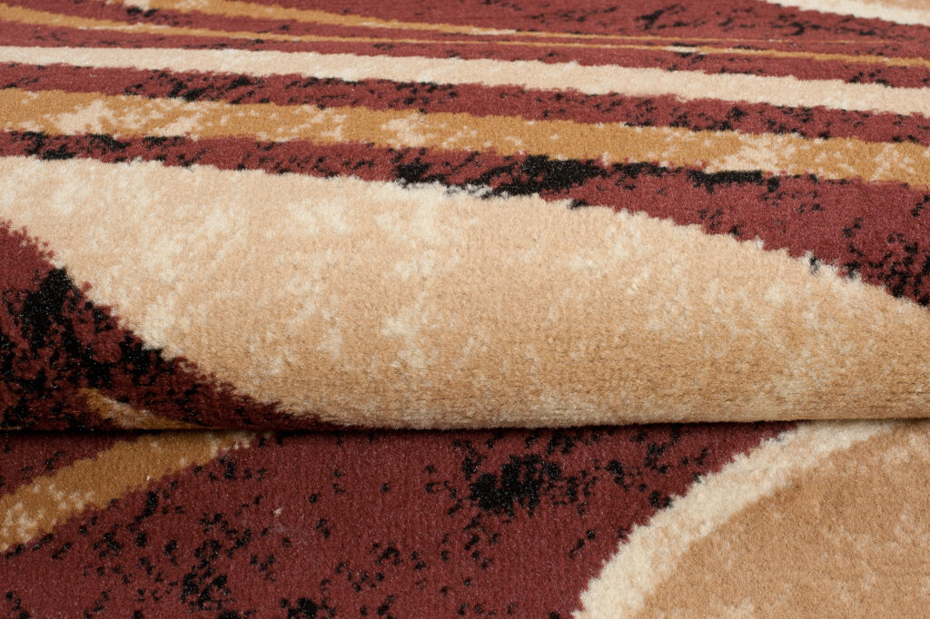 Tapis De Passage Dream Abstrait Marron Beige Vagues