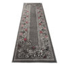 Tapis De Passage Dream Traditionnel Gris Motif Floral