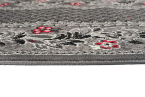 Tapis De Passage Dream Traditionnel Gris Motif Floral