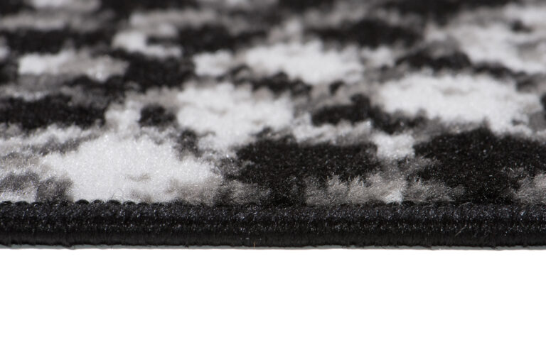DREAM Tapis Moderne Serpent Moucheté Noir Blanc Fin