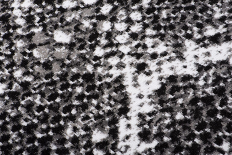 DREAM Tapis Moderne Serpent Moucheté Noir Blanc Fin