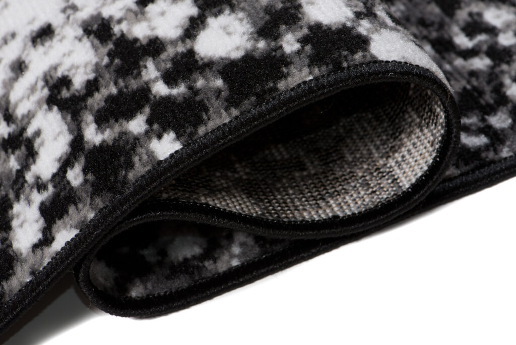 DREAM Tapis Moderne Serpent Moucheté Noir Blanc Fin
