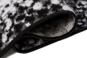 DREAM Tapis Moderne Serpent Moucheté Noir Blanc Fin