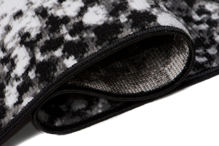 DREAM Tapis Moderne Serpent Moucheté Noir Blanc Fin