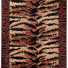 DREAM  Tapis Moderne Animal Sauvage Tigre Marron Noir Fin
