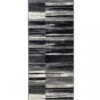 Tapis De Passage Dream Abstrait Gris Noir Lignes