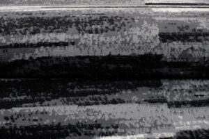 Tapis De Passage Dream Abstrait Gris Noir Lignes
