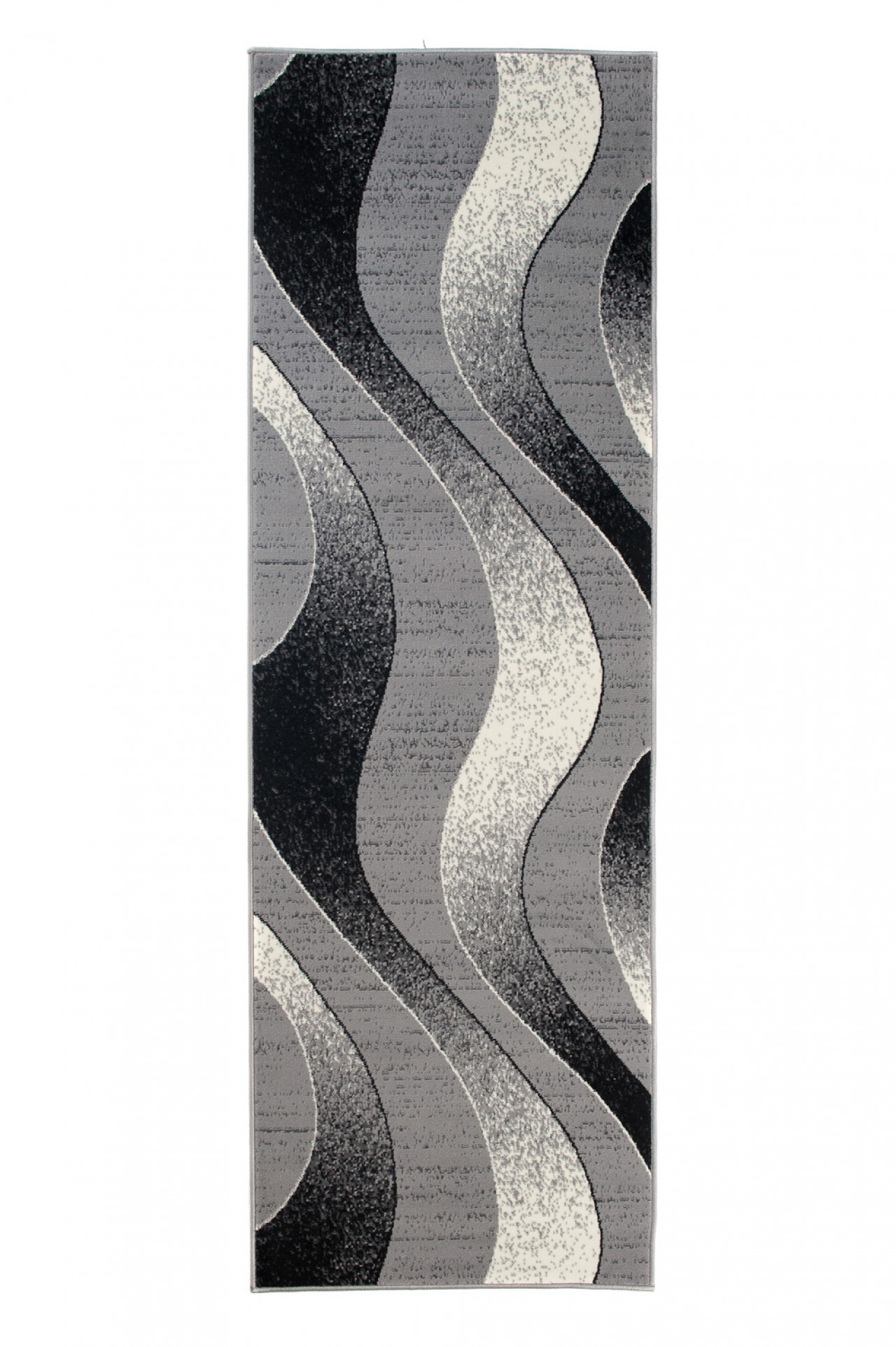 Tapis De Passage Dream Moderne Gris Clair Vagues