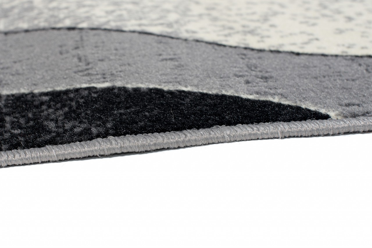 Tapis De Passage Dream Moderne Gris Clair Vagues