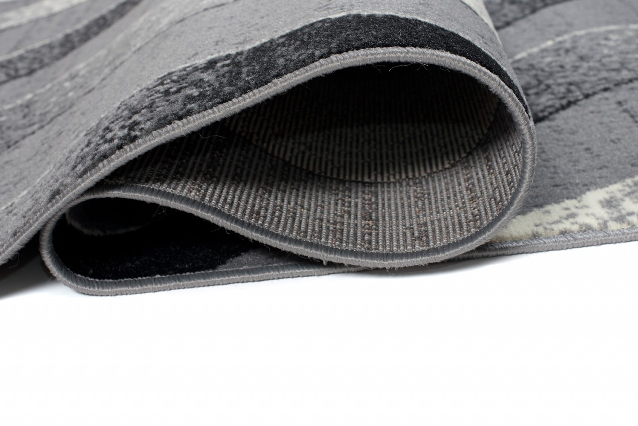 Tapis De Passage Dream Moderne Gris Clair Vagues