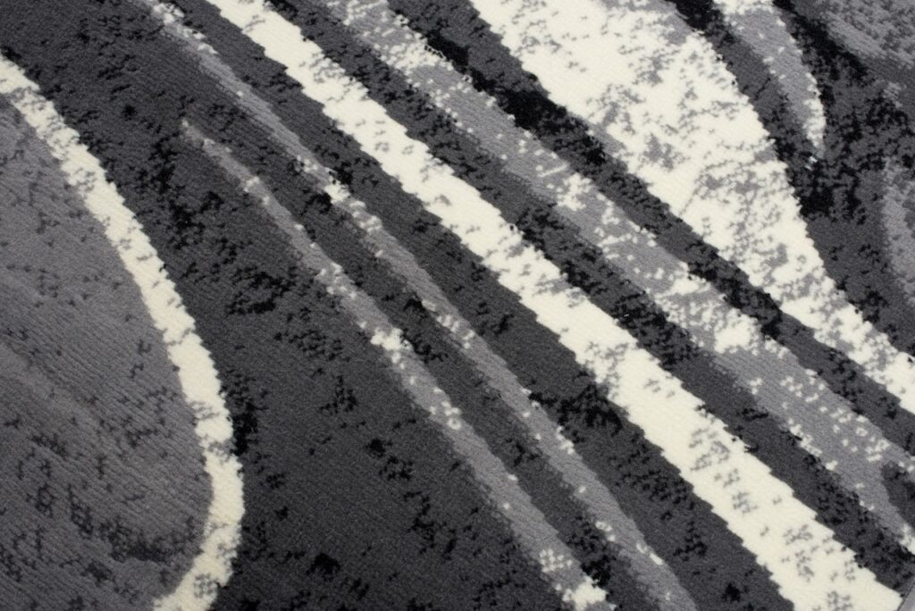 Tapis De Passage Dream Abstrait Gris Grandes Vagues