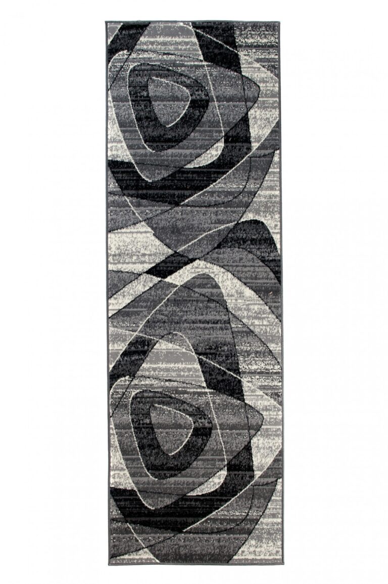 Tapis De Passage Dream Géométrique Gris Triangles