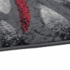 Tapis De Passage Dream Moderne Gris Rouge Lignes