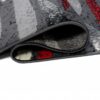 Tapis De Passage Dream Moderne Gris Rouge Lignes