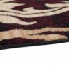 Tapis De Passage Dream Bordeaux Crème Ornements Feuilles