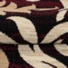 Tapis De Passage Dream Bordeaux Crème Ornements Feuilles