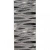 Tapis De Passage Dream Moderne Gris Noir Lignes