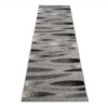 Tapis De Passage Dream Moderne Gris Noir Lignes