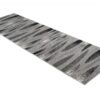 Tapis De Passage Dream Moderne Gris Noir Lignes